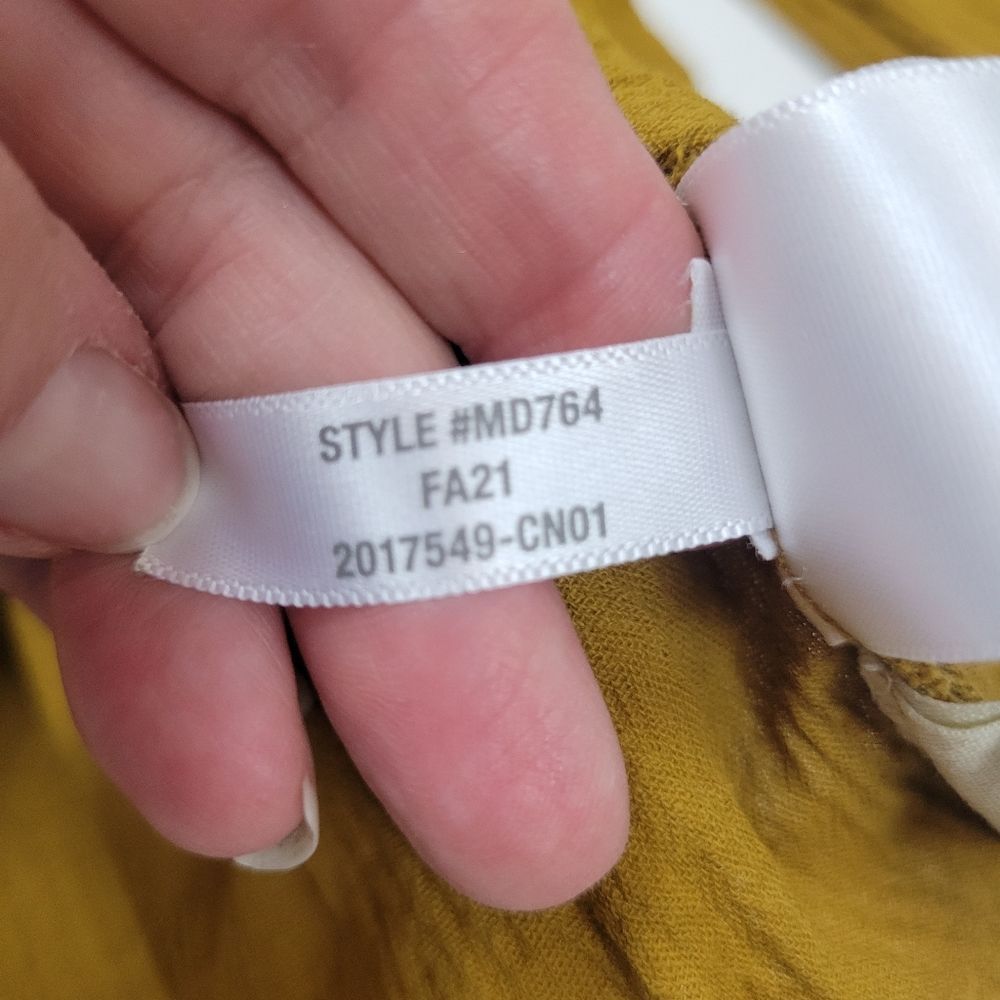 Madewell Lucie Smocked Peplum Top Burnt Orange Size 2 - Picture 6 of 9